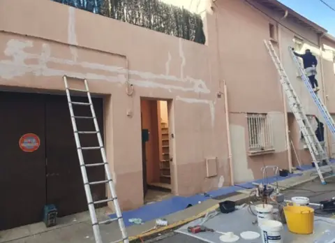 Avant : façade sur rue, avant intervention